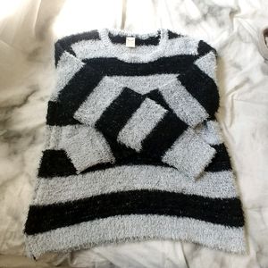 Faded Glory Fuzzy Striped Sweater